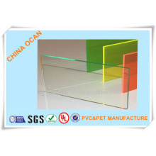 Hoja de PVC de alta calidad transparente de doblez de 3.0 mm